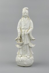 CHINESE DEHUA FIGURE OF GUANYI