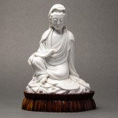 CHINESE DEHUA FIGURE OF GUANYI