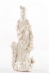 CHINESE DEHUA FIGURE OF GUANYI