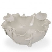 CHINESE DEHUA LOTUS BOWLDESCRI
