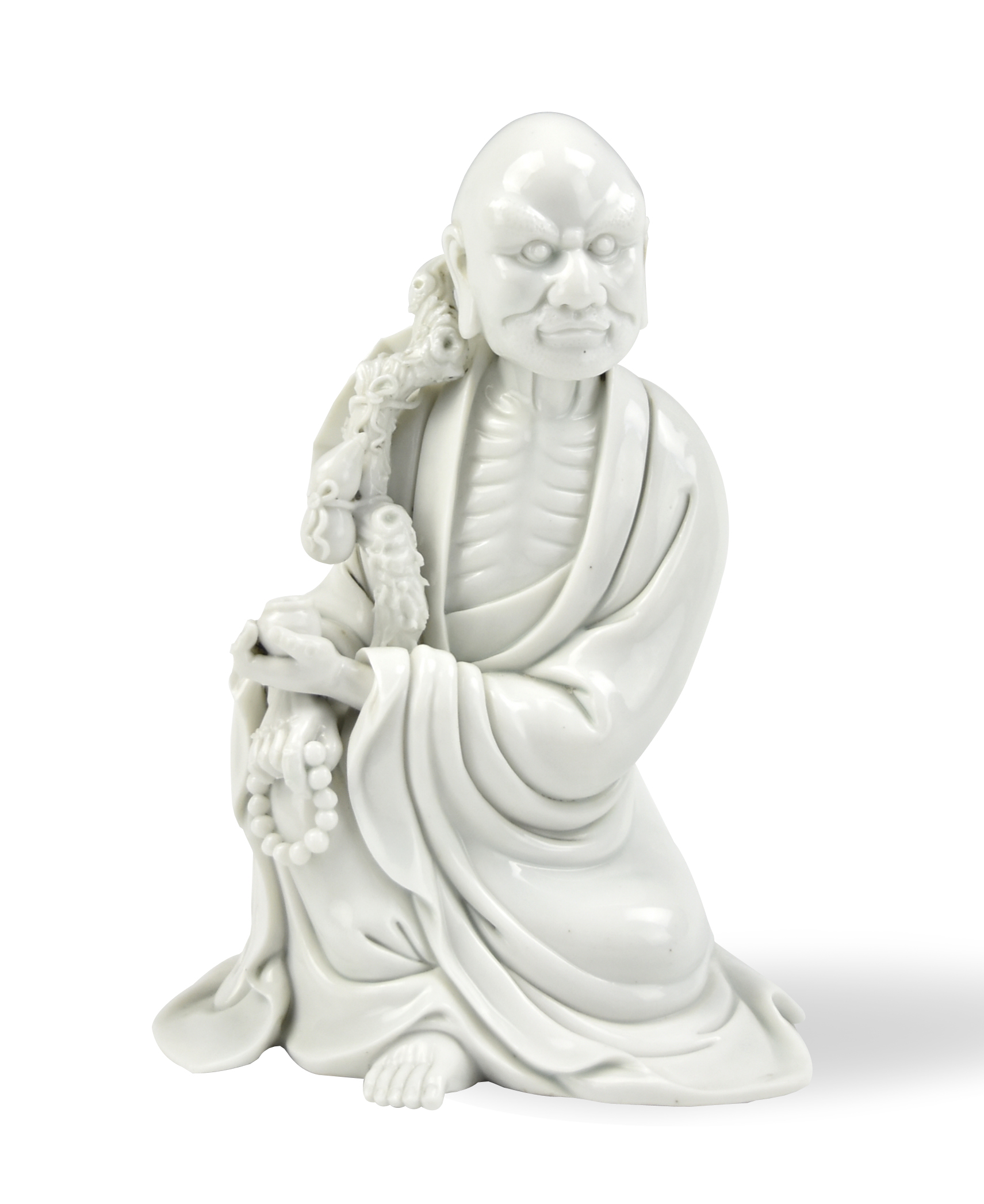 CHINESE DEHUA WHITE GLAZED LUOHAN