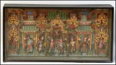 CHINESE DIORAMA. Depicting pol