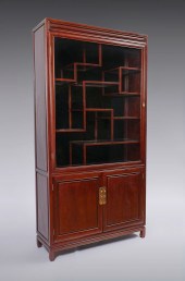 CHINESE DISPLAY CABINET: 10 sh