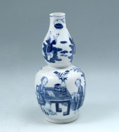 CHINESE DOUBLE GOURD BLUE AND