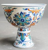 CHINESE 'DOUCAI' ENAMEL DECORA