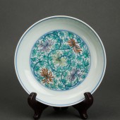 CHINESE DOUCAI ENAMEL 'LOTUS'