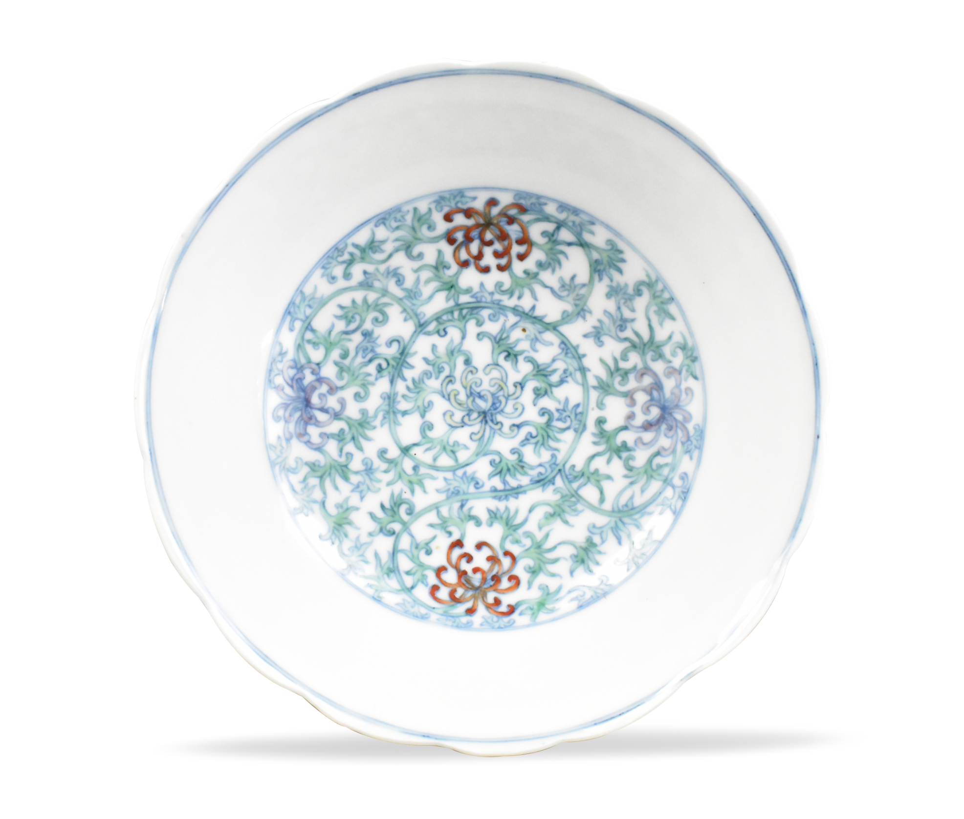 CHINESE DOUCAI GLAZED BOWL W/
