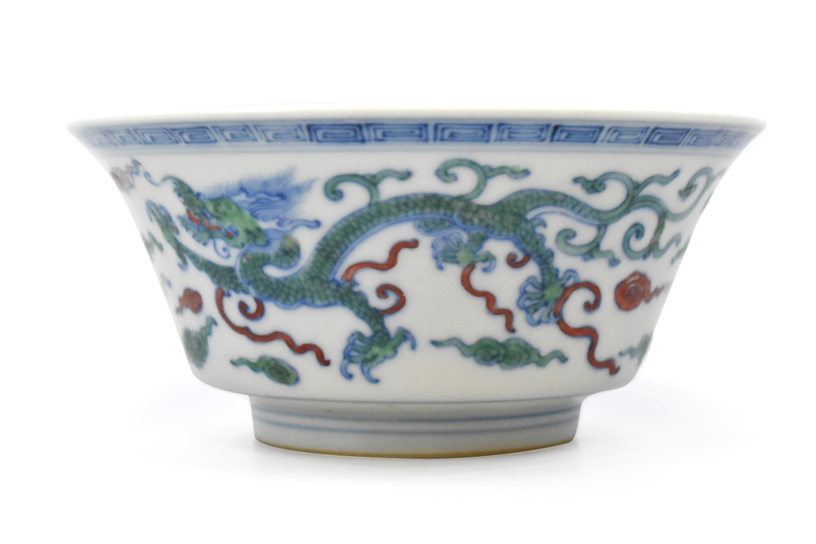 CHINESE DOUCAI GLAZED DRAGON