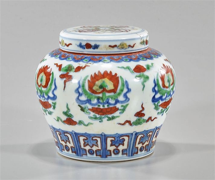 Chinese doucai glazed porcelain