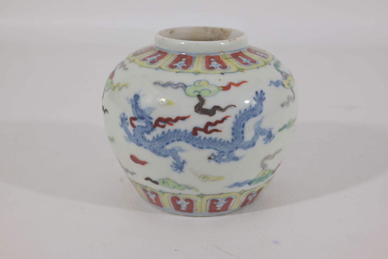 CHINESE DOUCAI JARLET, MARKEDA
