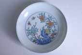 CHINESE DOUCAI PLATE<br>Chines