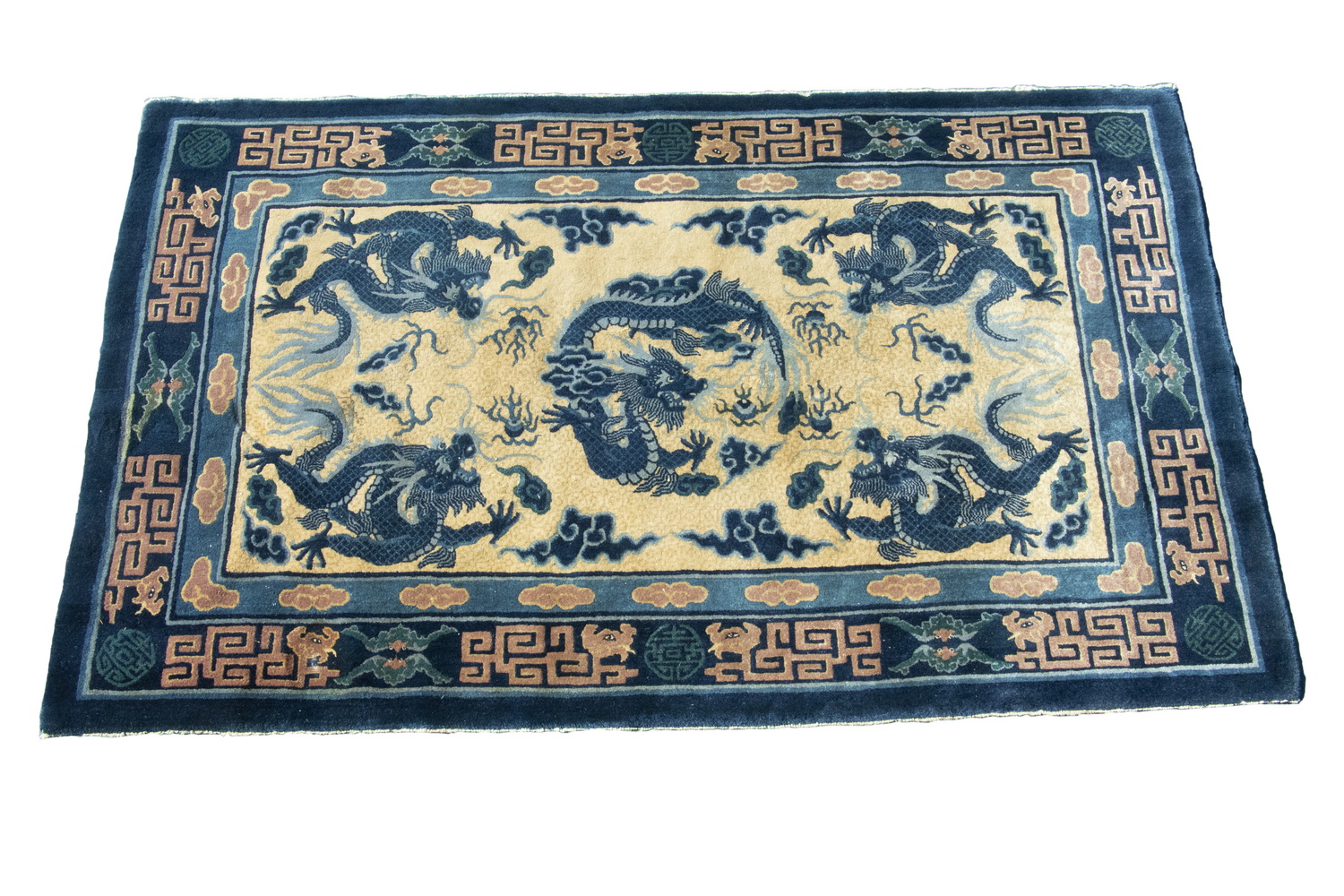 CHINESE DRAGON CARPET, 5'1" X