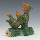 CHINESE DRAGON ROOF TILE 8" x