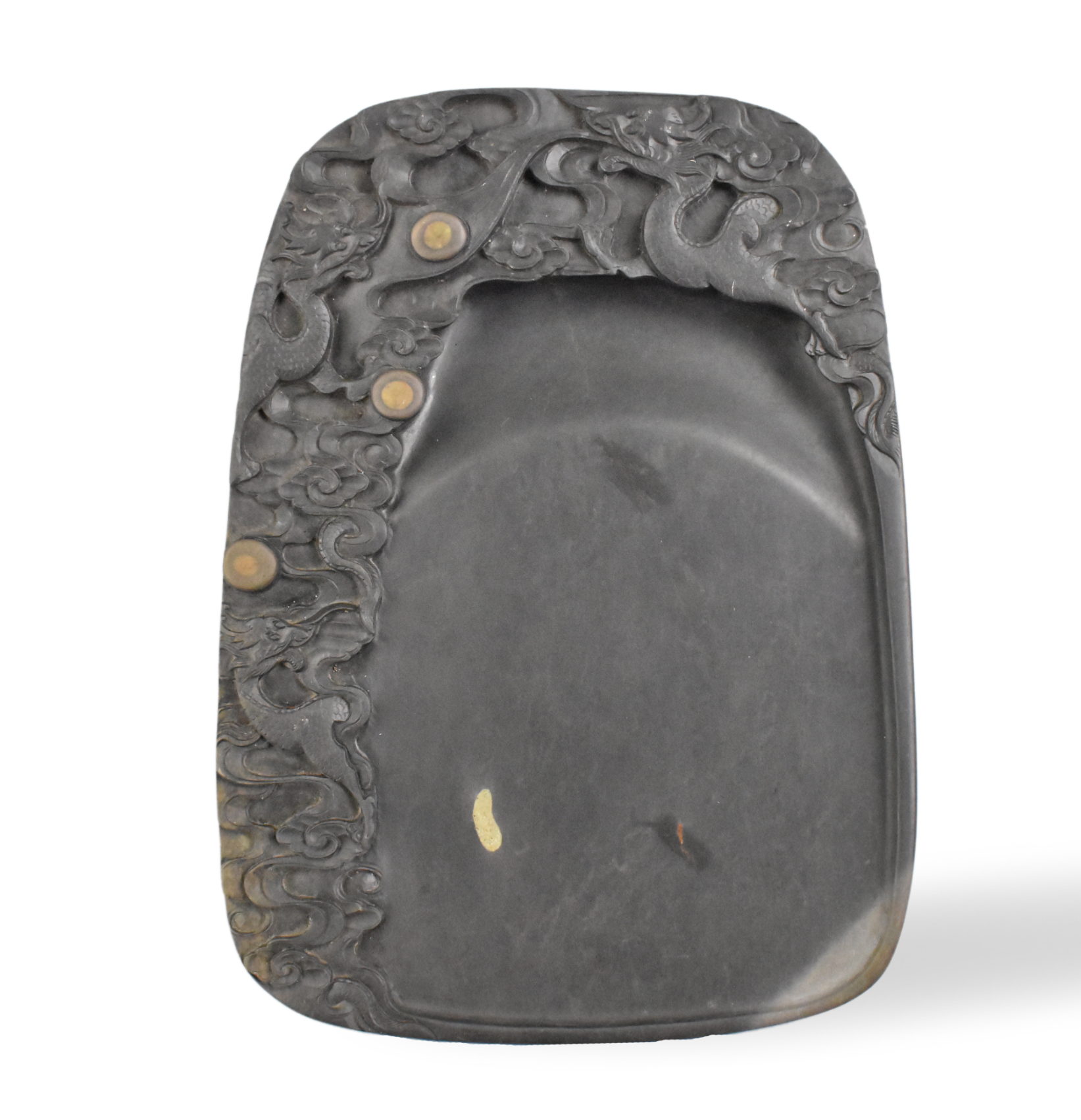 CHINESE DUAN INKSTONE CARVED W/