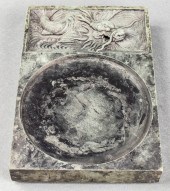CHINESE DUAN INKSTONE WITH CAR