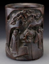 Chinese early Qing carved bamb