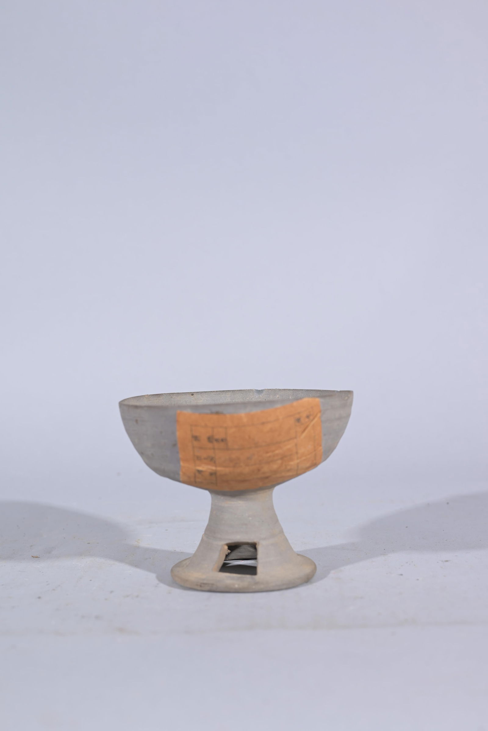 CHINESE EARTHENWARE PEDESTAL CUPOld