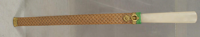 Chinese eating knife, carved