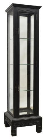 CHINESE EBONIZED GLAZED DISPLAY