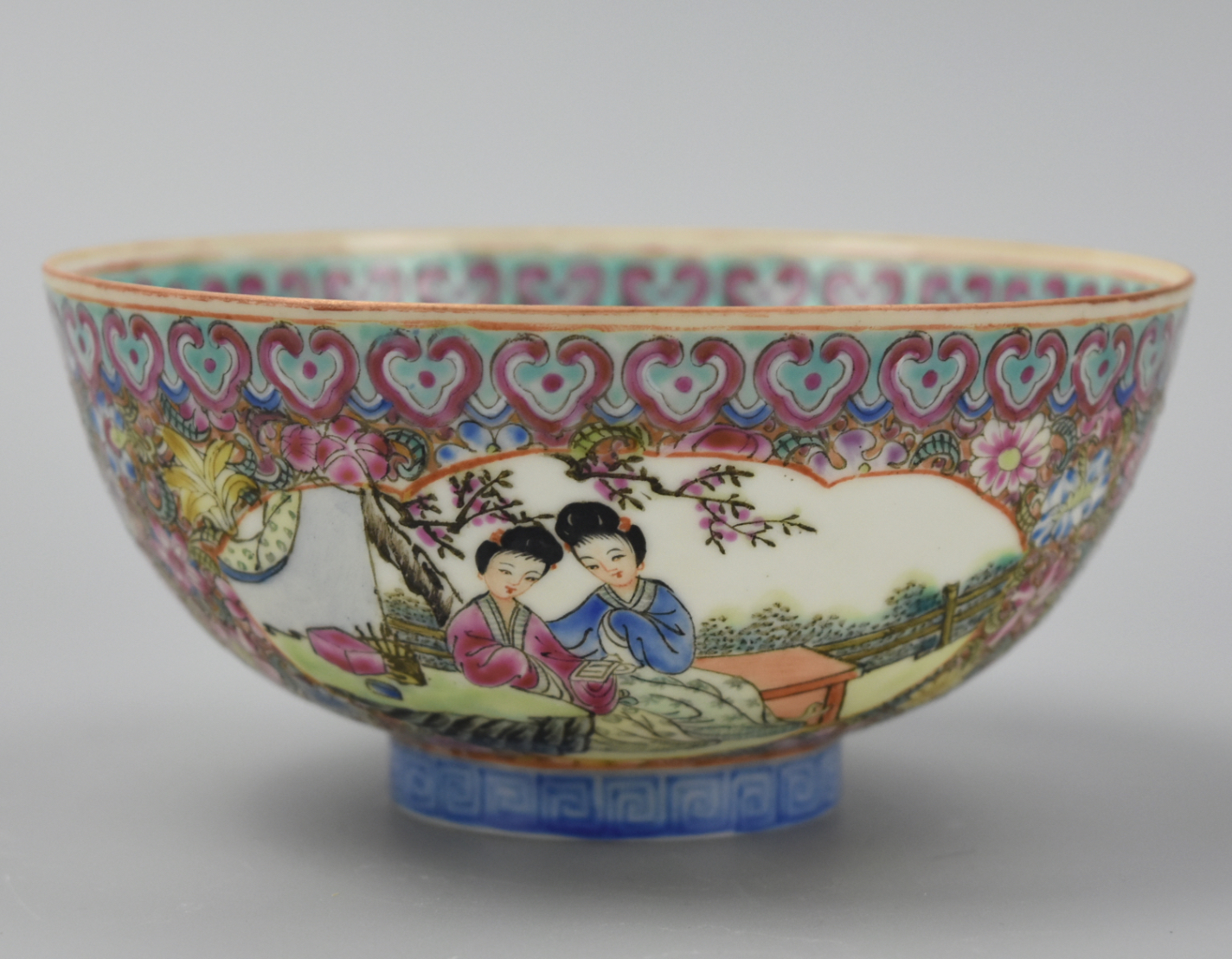 CHINESE EGG SHELL CANTON GLAZE