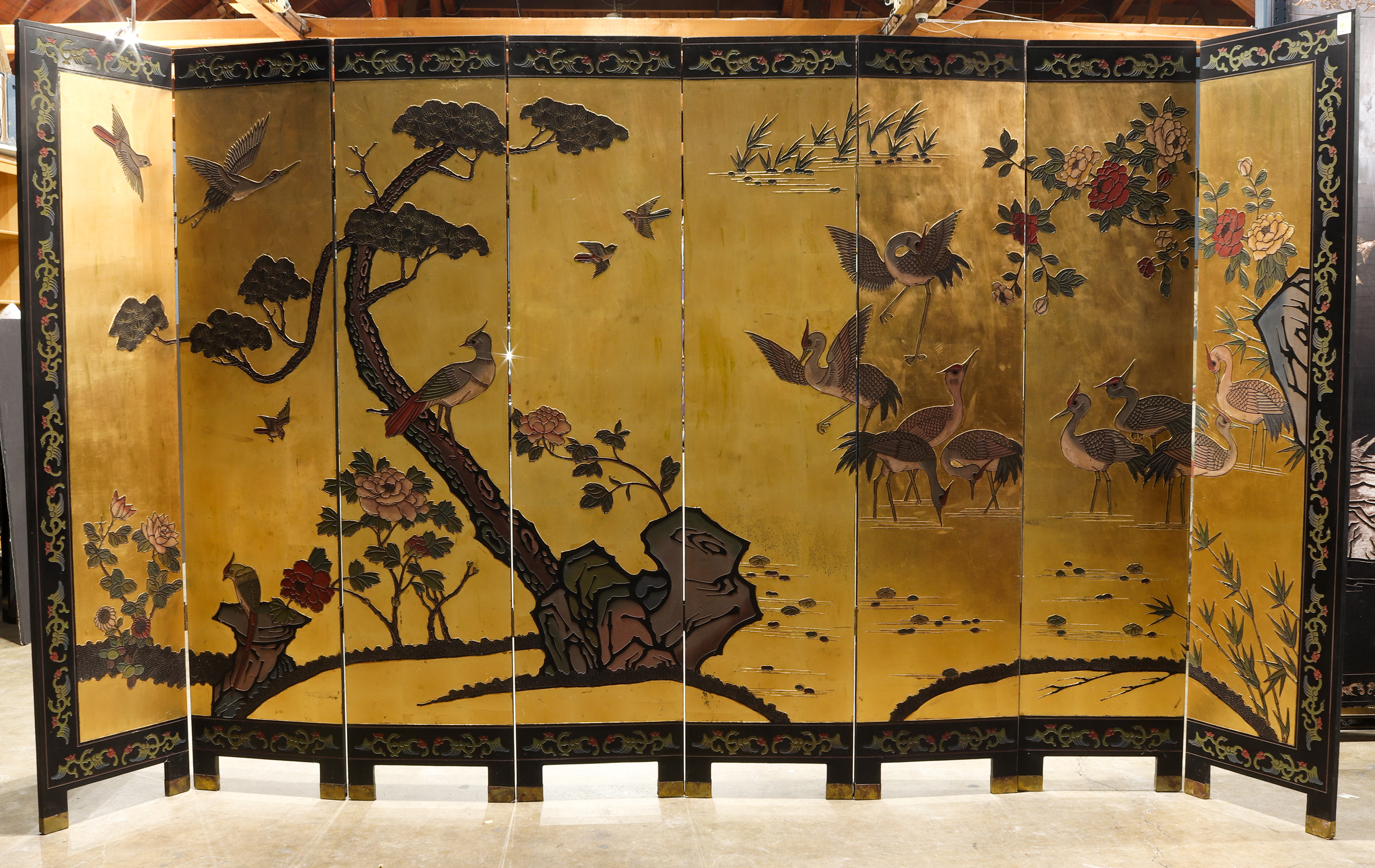 CHINESE EIGHT-PANEL COROMANDEL