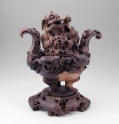 CHINESE ELABORATELY CARVED STO
