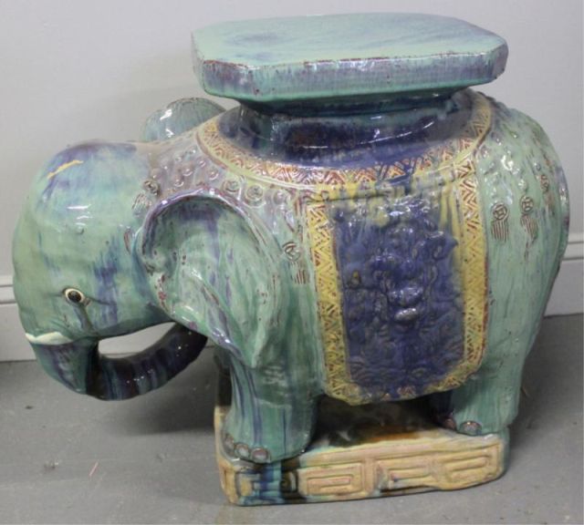 Chinese Elephant Garden Seat.From a