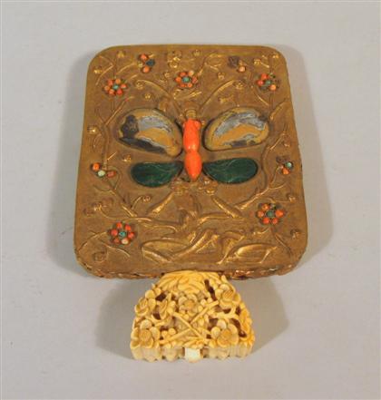 Chinese elephant ivory and gilt