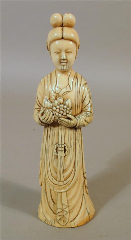 Chinese elephant ivory attendant