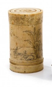 Chinese elephant ivory covered