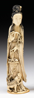 Chinese elephant ivory figure   