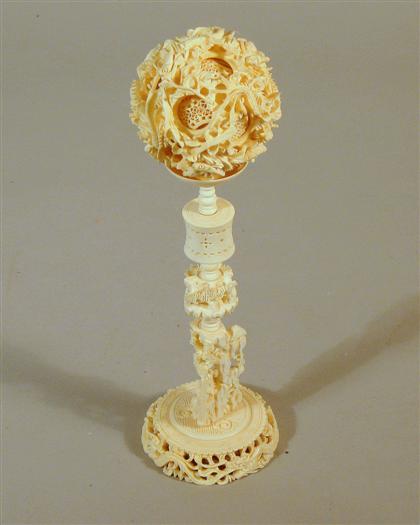 Chinese elephant ivory games ball