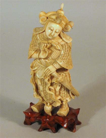 Chinese elephant ivory guardian