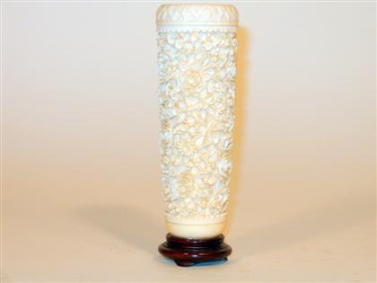 Chinese elephant ivory vase   