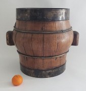 CHINESE ELM BRASS BOUND BARREL