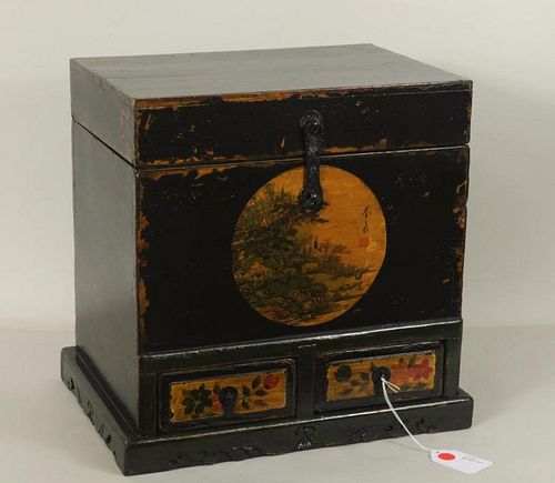 CHINESE ELM & FIR LACQUERED GANSU