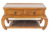 CHINESE ELM LOW TABLEwith two