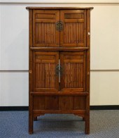 CHINESE ELM WOOD THREE-SPINDLE