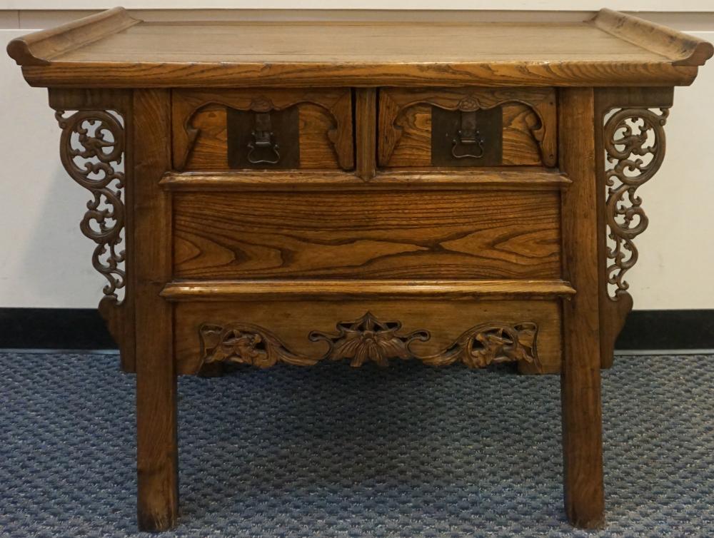 CHINESE ELMWOOD ALTAR TABLE, 35 X