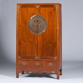 Chinese Elmwood Armoire Chines