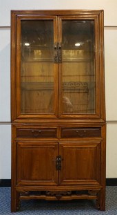 CHINESE ELMWOOD CABINET-ON-STA
