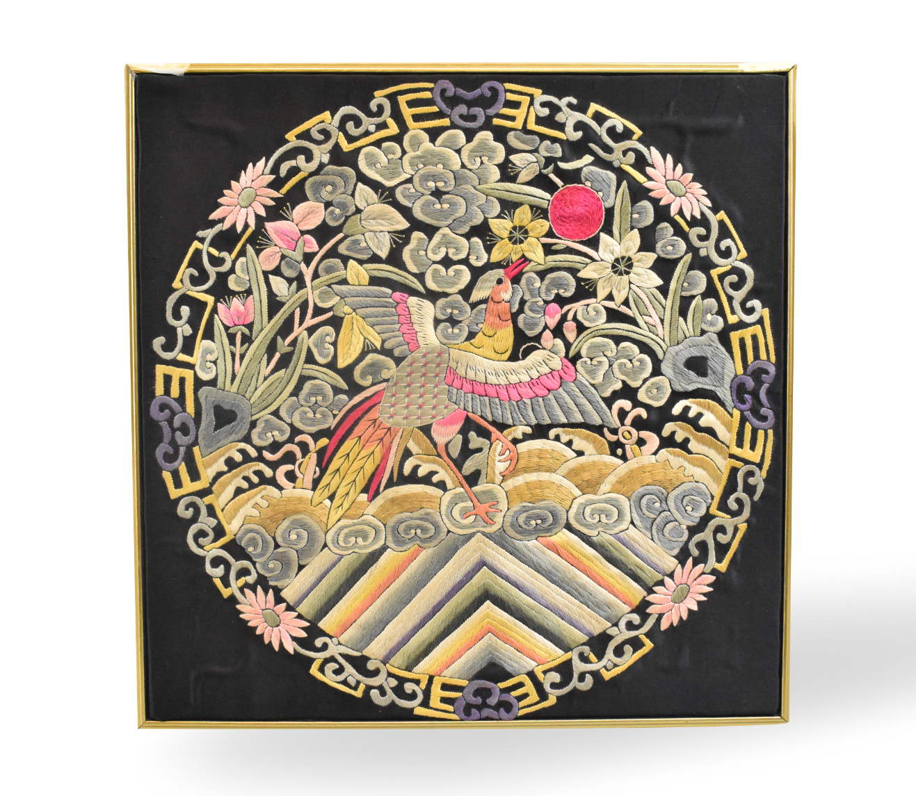 CHINESE EMBORIDERY BUZI W/ PHOENIX,