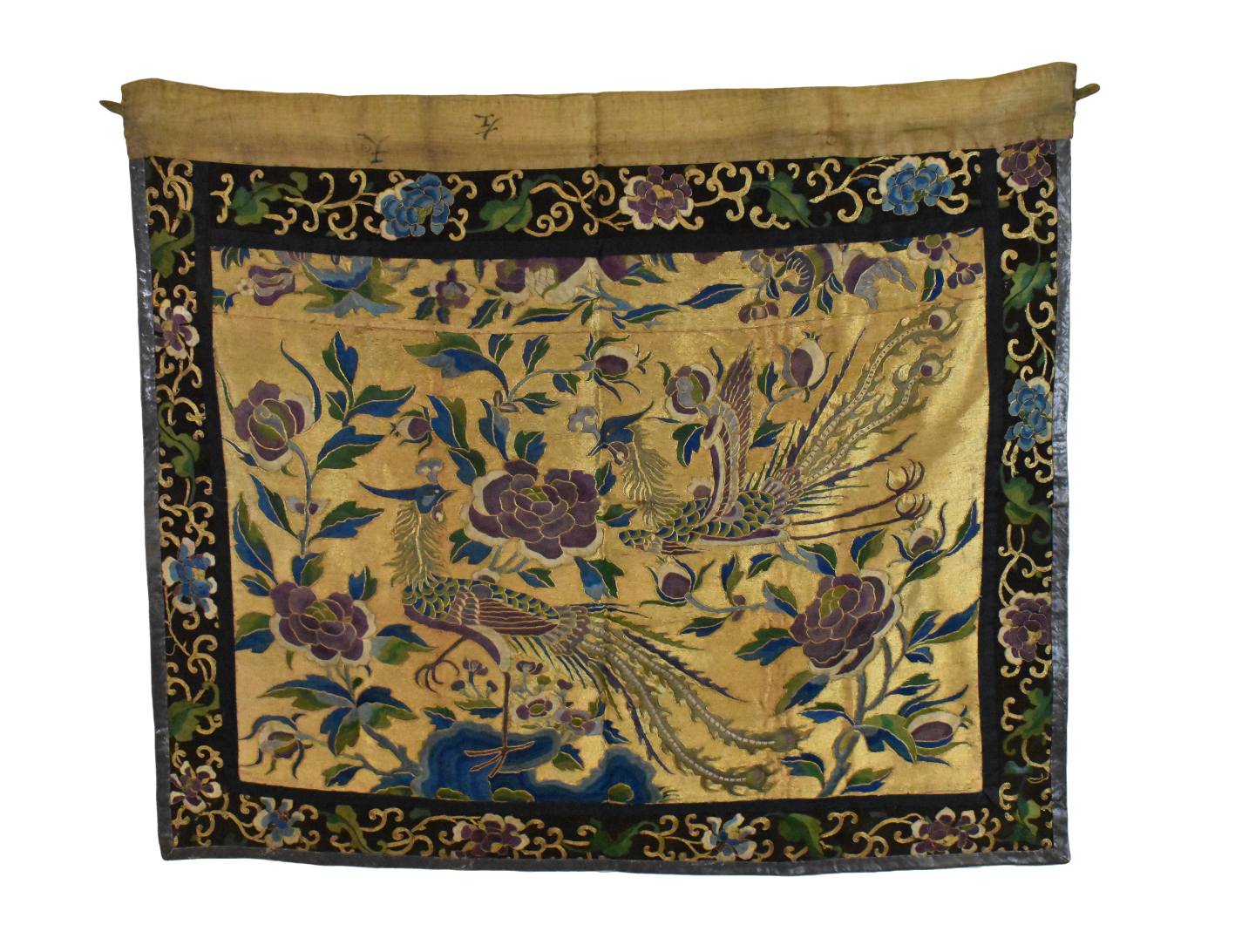 CHINESE EMBRODIERY W/ PHOENIX &