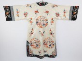 CHINESE EMBROIDERED CREAM AND