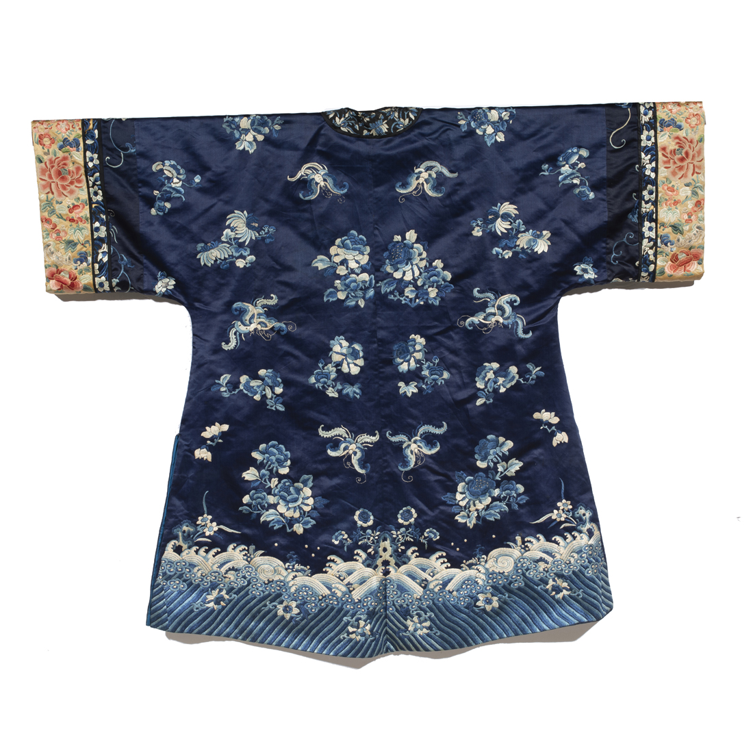 CHINESE EMBROIDERED LADY'S BLUE
