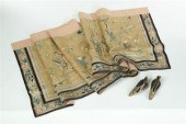 CHINESE EMBROIDERED PANEL AND