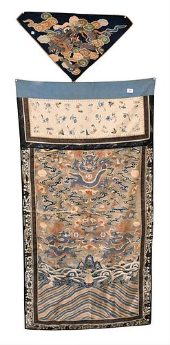 CHINESE EMBROIDERED PANEL, PROBABLY