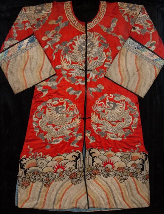 Chinese embroidered robe first