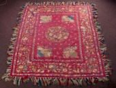 CHINESE EMBROIDERED SILK COVER