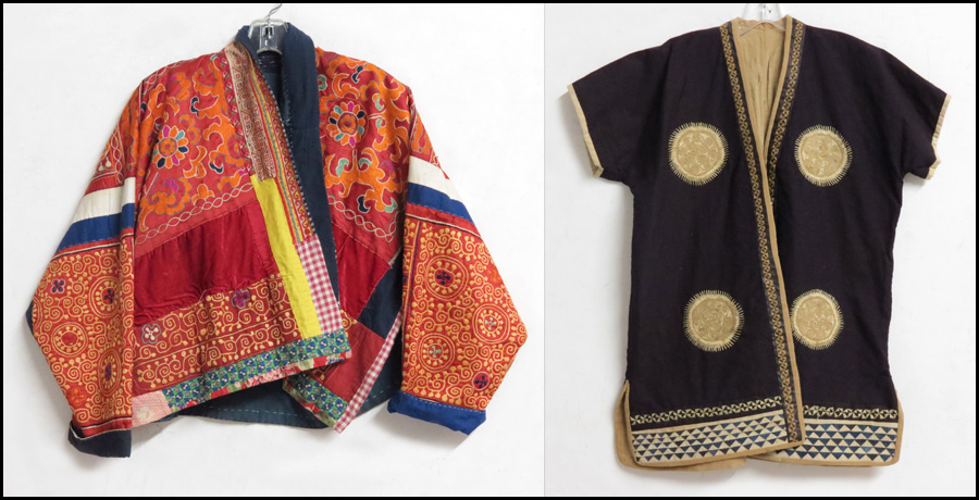CHINESE EMBROIDERED SILK JACKET.
